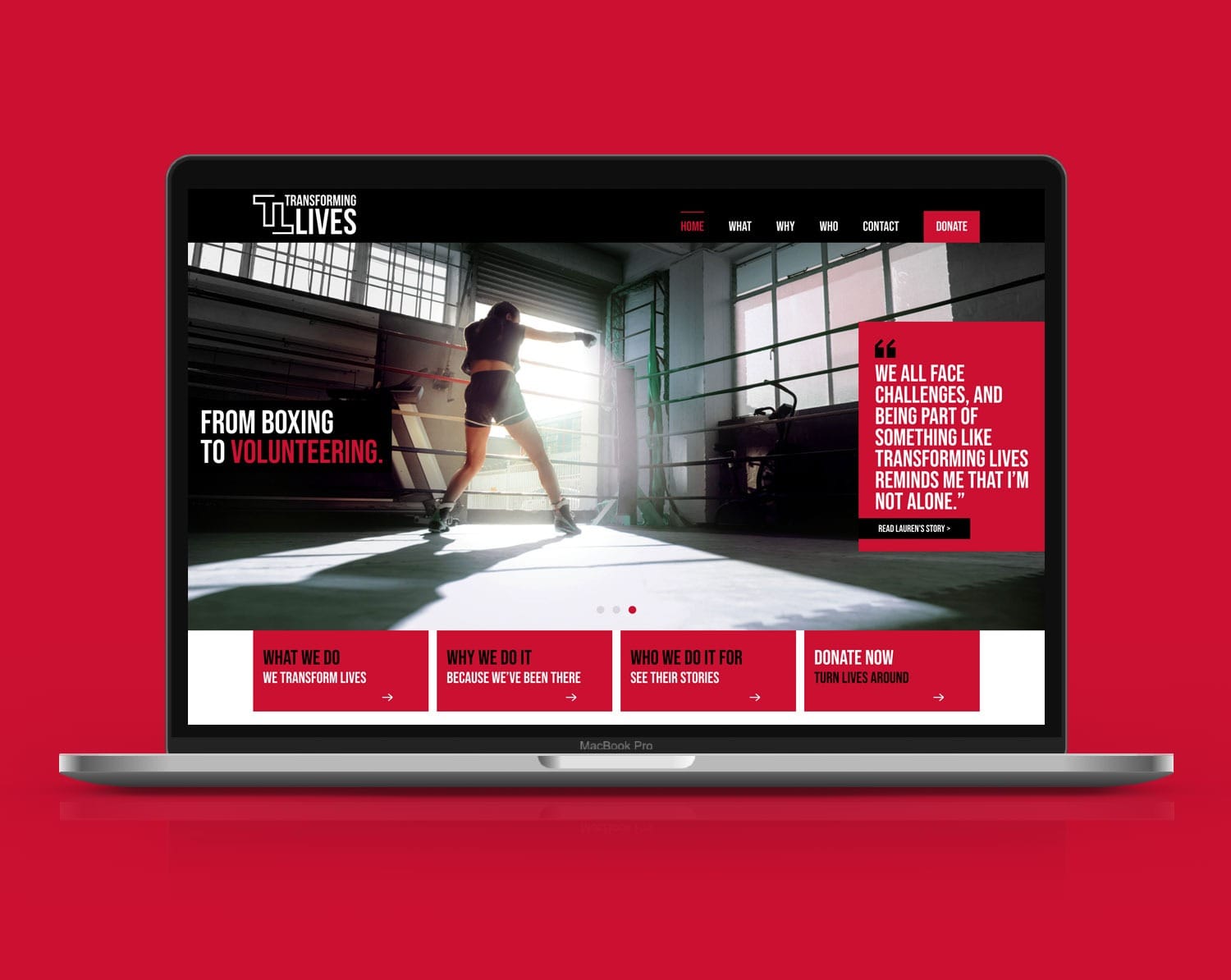 Transforming Lives website
